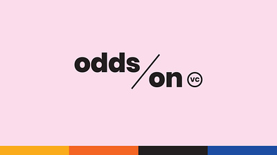 Final mark and primary color palette for Odds On VC ⁠ brand identity collateral color hoodzpah logo logo system messaging naming social media start up typogaphy visual identity website