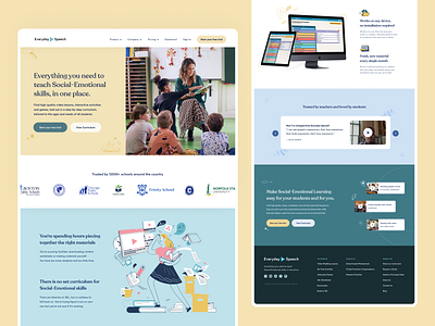 Everyday Speech SaaS Homepage Design conversion rate optimisation education growth home page homepage homepage design illustration india landing design landing page landing page design marketing website saas saas design saas landing page saas website visual design web design website website design