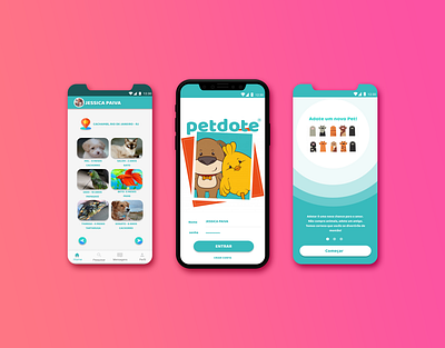 APP - ADOÇÃO DE ANIMAIS app app design figma mobile ui ux