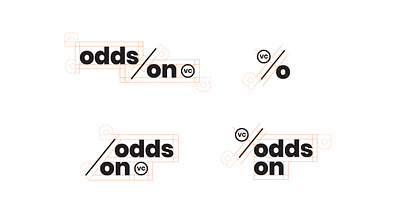 Odds On VC logo set and logo grid brand identity branding collateral color hoodzpah logo logo set logo system messaging naming social media typogaphy website