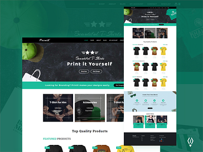 PrintX - Print on demand solution code design design to implementation developement logo merch design merchandise tshirt tshirt design uiux ux vector web design website wordpress wordpress design wordpress development wordpress theme