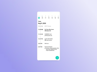 Daily UI #71 Schedule daily ui schedule ui uidesign uiux user interface ux design