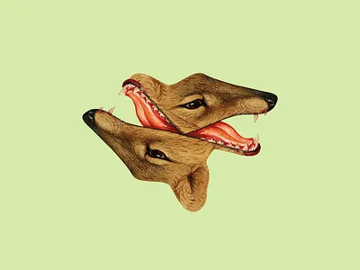 Enojo animal art artwork beast collage graphic design illustration symmetry synthesis