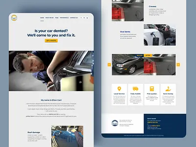 WLD - Branding - UI/UX bold brand identity clean dark blue gray identity logo minimal ui ux wordpress wordpress theme yellow