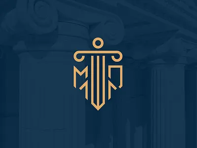 Lawyer Logo Design attorney law brand identity branding logo logo design minimalist logo monogram monogram logo