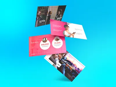 Pitch Deck - Render 3d branding cards floating investor investor deck investor pitch mockup pitch deck powerpoint ppt presentation presentation design render slide slidebean website