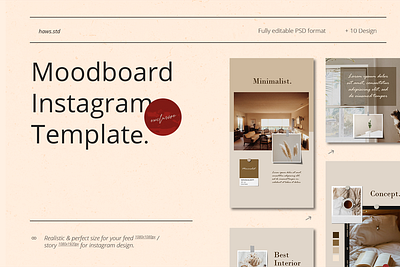 Moodboard Instagram Template advertising branding digital event furniture graphic instagram instagram stories instagram template instastory media promotions snapgram social social media social media pack social media templates template templatedesign ui ux