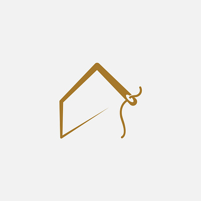 home needle flat home logo needle