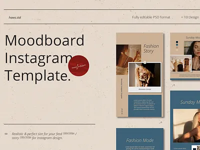Moodboard Instagram Template advertising branding digital graphic hypebeast illustration instagram instagram stories instagram template instastory media snapgram social social media social media pack social media templates socialmedia template templatedesign youth