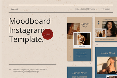 Moodboard Instagram Template advertising branding digital graphic hypebeast illustration instagram instagram stories instagram template instastory media snapgram social social media social media pack social media templates socialmedia template templatedesign youth