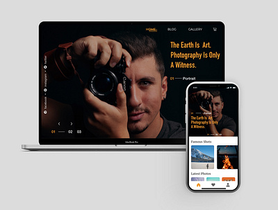 Web & Mobile Design For PhotoShot app design ui ux web