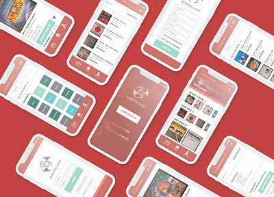 Scratch Shop app branding records user experience ux vinyl