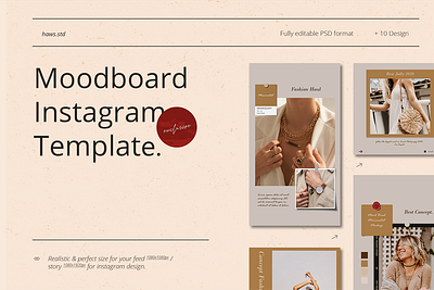 Moodboard Instagram Template advertising branding design digital event graphic hypebeast instagram instagram stories instagram template instastory media promotions snapgram social social media social media pack social media templates template youth