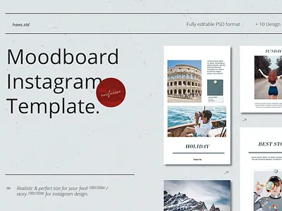 Moodboard Instagram Template advertising branding design digital event graphic hypebeast instagram instagram stories instagram template instastory media promotions snapgram social social media social media pack social media templates template templatedesign