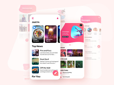 C27 Design System app design app ui feed ios design news app social app ui ui design