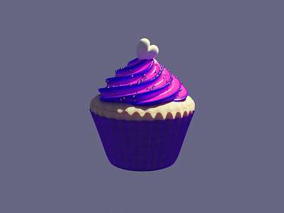 The Violet Midnight 3d 3d art 3dart 3dmodeling blender blender3d blender3dart blendercycles cg cgi cupcake cupcakes design illustrations modeling thevioletmidnight