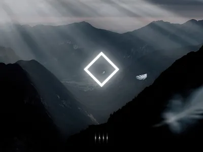 Ease 2020 art digital edit geometry illustration inspiration inspire landscape monochrome mountains nature photo photoshop sci fi shape shine style stylish trend