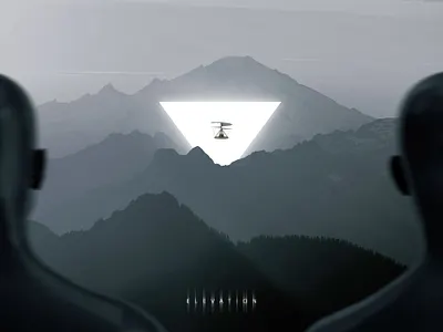 Elevation 2020 art digital edit geometry illustration inspiration inspire landscape monochrome mountains nature photo photoshop sci fi shape shine style stylish trend