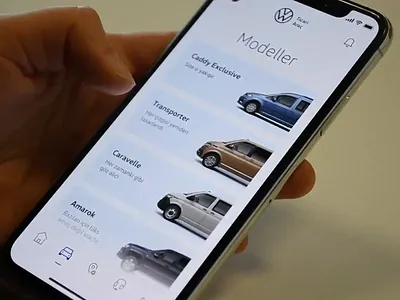 Volkswagen App Concept - Models animation automobile car app card cards color change concept concept design interaction interaction design models ui ui ux ui design ux ux design volkswagen