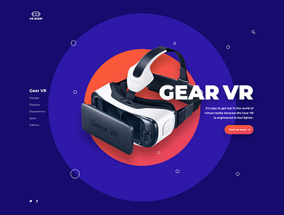 VR design minimal ui ux web