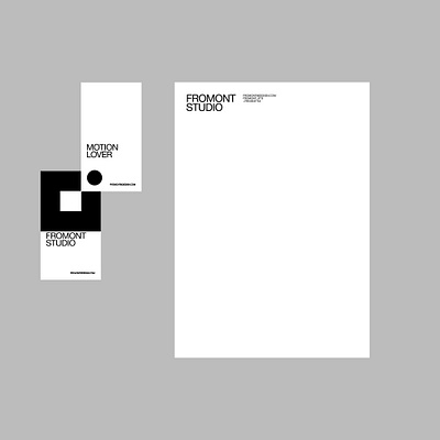 FROMONT STUDIO IDENTITY branding design identity design logo minimal typography