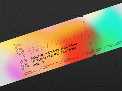 Pozor, kĺzavý medián! Virtual ticket. klzavymedian lbparty ticket