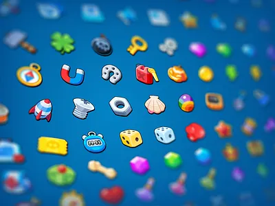 GUI Pro Kit Casual Game Icons 2d asset casual game icon layerlab market ui