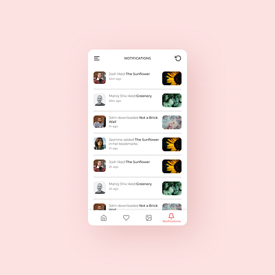 Daily UI 049 Notifications app notifications app ui daily ui daily ui 049 dailyui figma mobile ui notifications ui uidesign uiux uiuxdesign ux wallpaper app