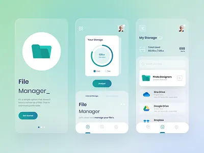 File Manager App 2020 app app design clean designmind file manager file upload folder interface ios mobile application product share ui ux web app
