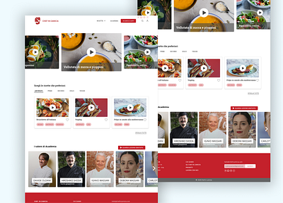 Food Network - Homepage Redesign food app layoutdesign recipes webdesign