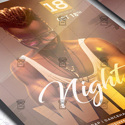 Wild Night - Flyer PSD Template wild party flyer