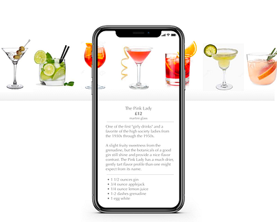 Daily UI 43: Food or Drinks Menu clean dailyuichallenge design drink menu drinks menu ui