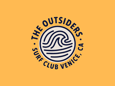 The Outsiders - Badge design badge badge design branding lettering logo logo designer logomark outdoors brand sport surf surf logo surfing typography