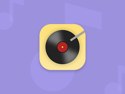 Music Player App Icon app icon app icon design daily ui daily ui 5 daily ui challenge icon design music music app music player pastels