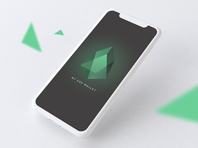 My EOS Wallet - Splashscreen app app design blockchain blockchaintechnology clean clean design clean ui crypto crypto wallet cryptocurrency crystal eos icon minimalism mobile mobile app design mobile ui splashscreen ui uidesign