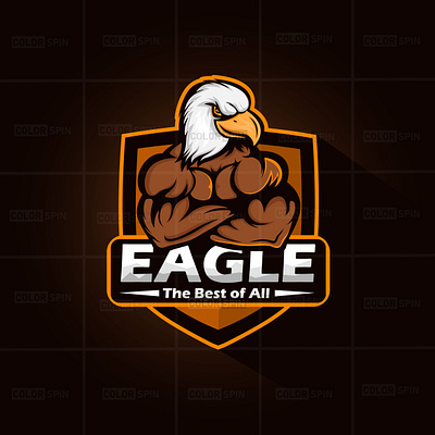 Eagle Mascot Logo bird branding esportslogo icon illustration logo mascot logo typography