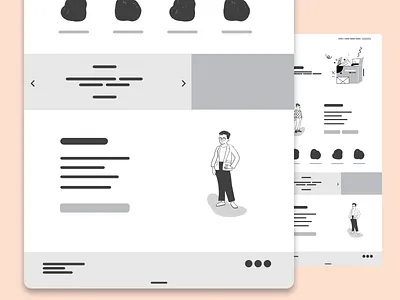 Wireframe Quick Sketch grayscale illustration libraries minimal openpeeps pablo skeleton ui ux wireframes