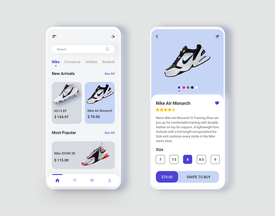 Shoes Store App Design adobexd app app design ecommerce app ecommerce design online shopping shoes app shoes store ui ui design ux