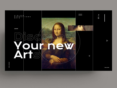 WEBDESIGN - LOUVRE art design designs devinci figma louvre museum sketch style template ui ux webdesign xd