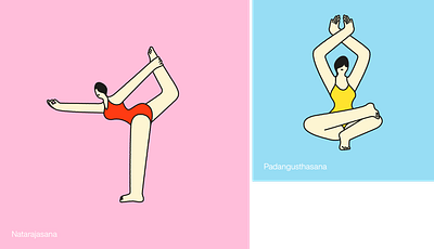 asana asana illustration vector yoga