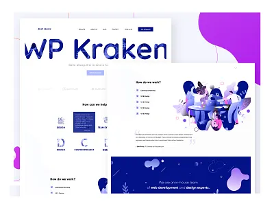 UX/UI: Wordpress platform design illustration kraken ui ux web website wp