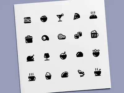 Restaurant Food Icons drink food icon icon design icon set icons meal meat restaurant