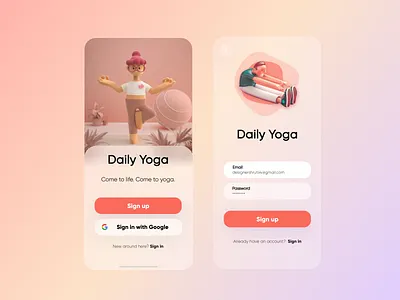 Day 2 and 3 UI challenge 10ddc 10ddc design dribbble glasseffect mobile shrutiuiux ui uidesign uxdesign