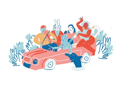 Rosalia animals character delphin design face girl illustration leopard poster rosalia singer singers woman