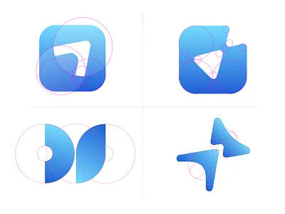 Logo exploration arrow art art direction blue bowtie branding company logo concept concept design design digital drawing gradient icon illustration it logo typography ui vector