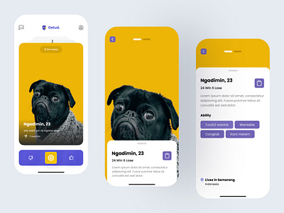 Fighting App #2 app design innovation mobile neumorphic typography ui ux