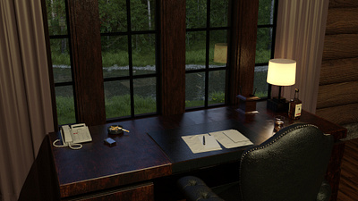 Country office 3d modeling