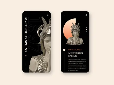 Museum Mobile Concept app design ui uiux
