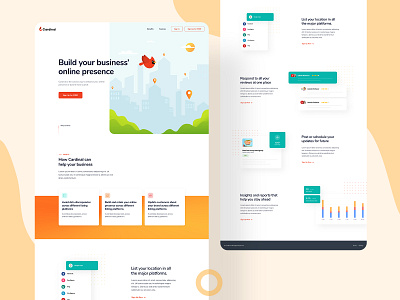 Cardinal Website clean color concept design figma figma design illustration illustration art illustrations illustrator minimal simple ui ux web design