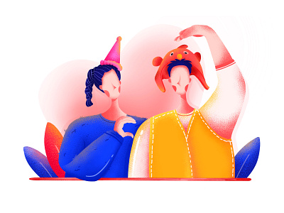 Chinese Valentine's Day illustration